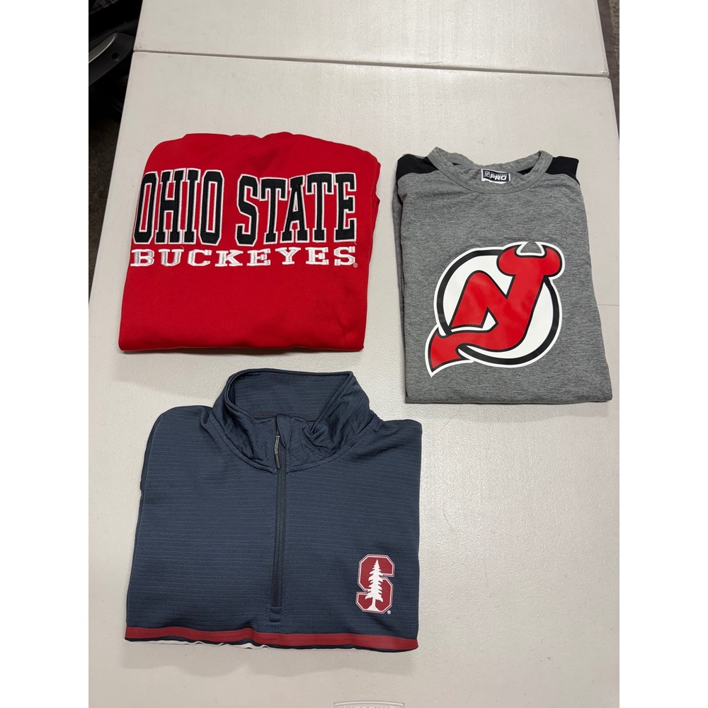 CHAMPION MENS LONG SLEEVE PULLOVERS MEN BUNDLE LOT OF THREE.
